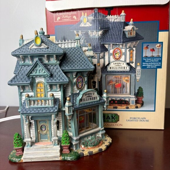 LEMAX Norma's Millinery Rare Caddington Christmas Village Collection #45049 Dept - Picture 5 of 16